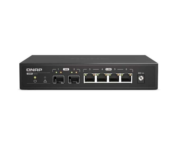 Switch qnap qsw-2104-2s 6 puertos/ rj-45 10/100/1000/10gbase-t sfp