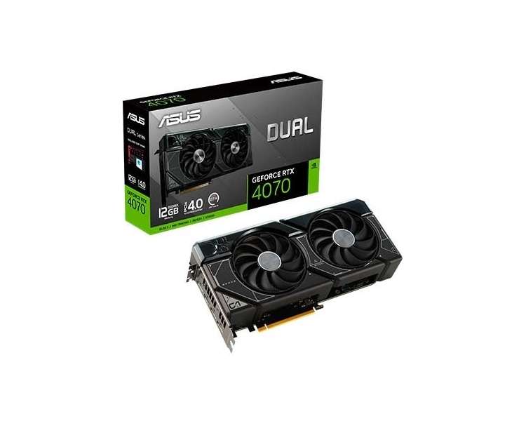 TARJETA GRÁFICA ASUS DUAL RTX 4070 GAMING 12GB GDDR6X