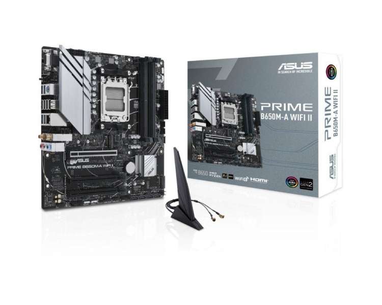 Placa base asus prime b650m-a wifi ii socket am5/ micro atx