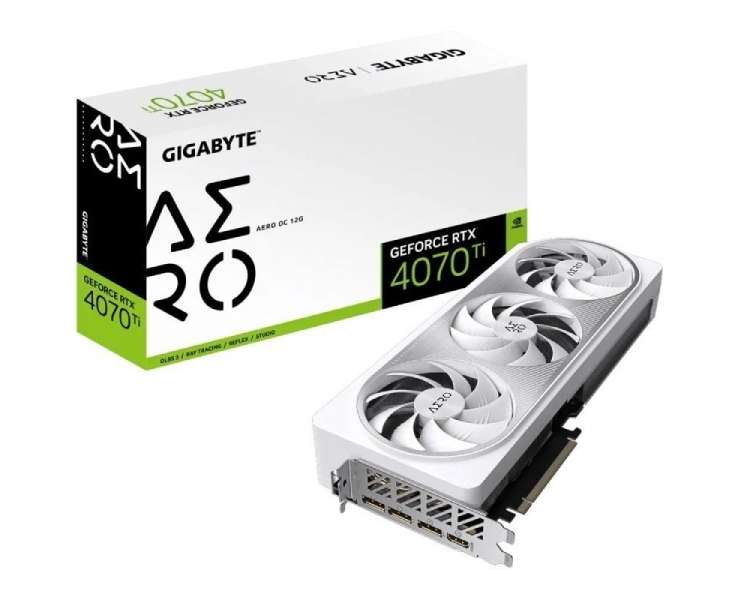 Tarjeta gráfica gigabyte geforce rtx 4070 ti aero oc 12g/ 12gb gddr6x