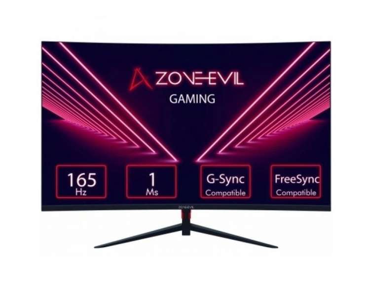 Monitor gaming curvo zone evil zeapgmvc2716501 27'/ full hd/ 1ms/ 165hz/ multimedia/ negro