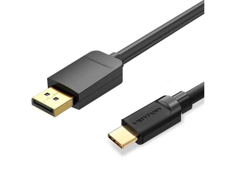 Cable conversor vention cgybh/ usb tipo-c macho - displayport macho/ 1m/ negro