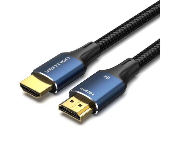 Cable hdmi 2.1 8k vention alglh/ hdmi macho - hdmi macho/ 2m/ azul