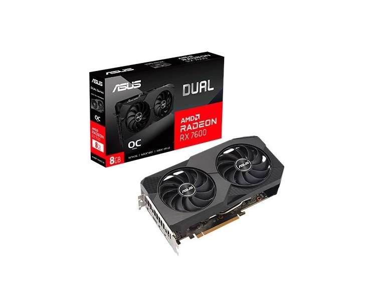 TARJETA GRÁFICA ASUS DUAL RX 7600 OC 8GB GDDR6