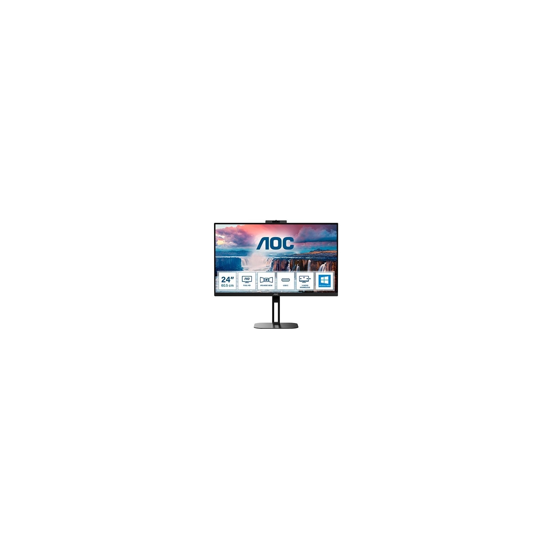 MONITOR LED 23.8  AOC 24V5CW/BK NEGRO