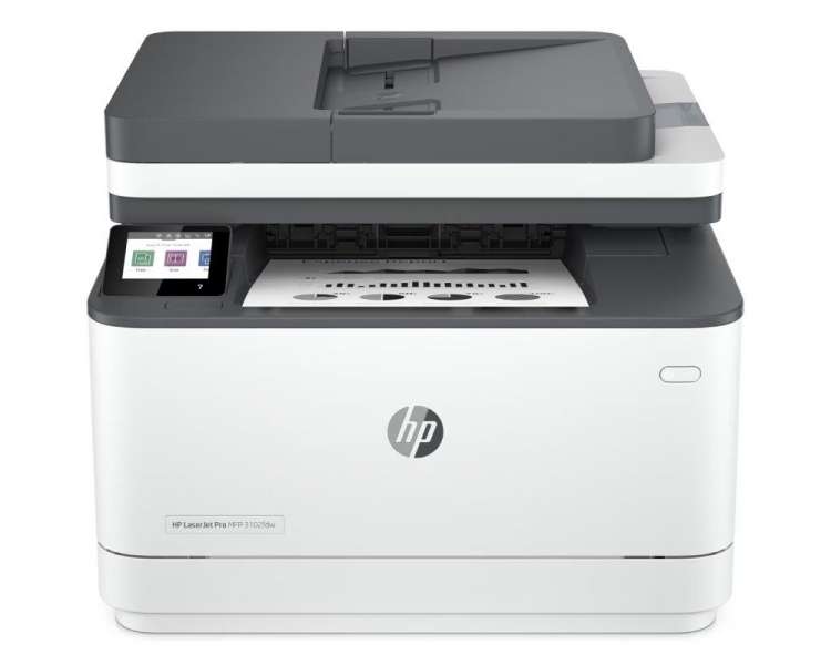 Multifunción láser monocromo hp laserjet pro 3102fdw wifi/ fax/ dúplex/ blanca