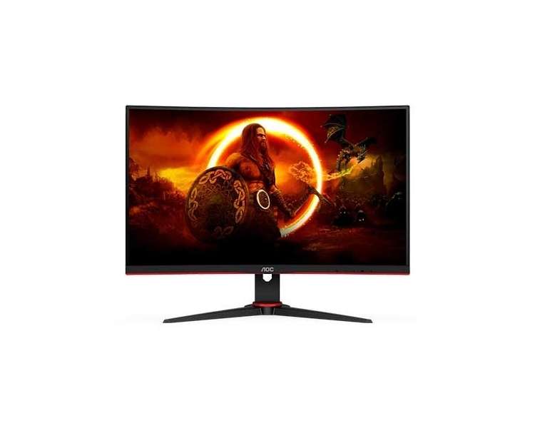 MONITOR LED GAMING 27  AOC C27G2ZE/BK CURVO BK/RED