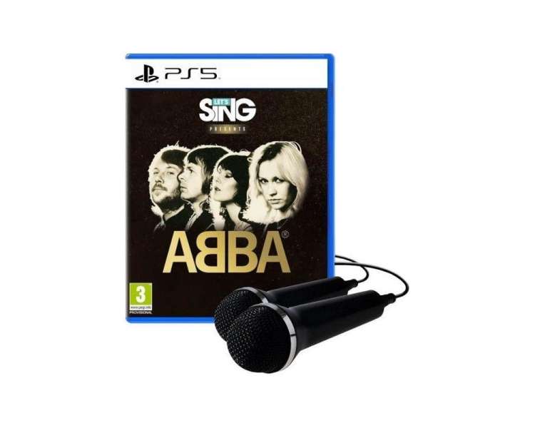 Let's Sing: ABBA, Double Mic Bundle Juego para Consola Sony PlayStation 5 PS5 [ PAL ESPAÑA ]