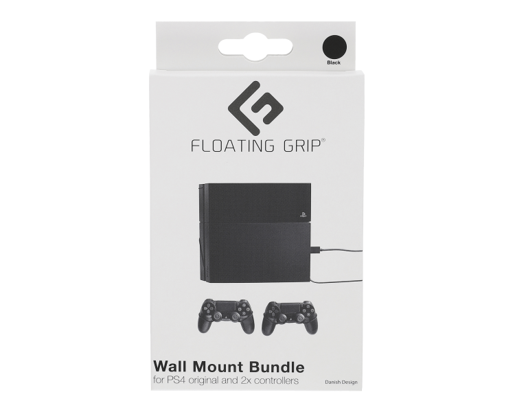 Floating Grip Playstation 4 and Mando Controller Wall Mount - Bundle (Negro)