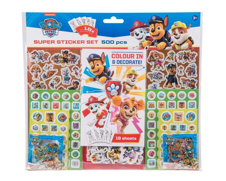 Paw Patrol - Mega Sticker Set (500 stickers)