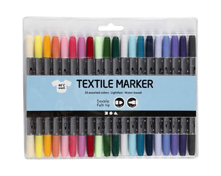 Marcadores Textiles, Colores Surtidos 2 (34833)