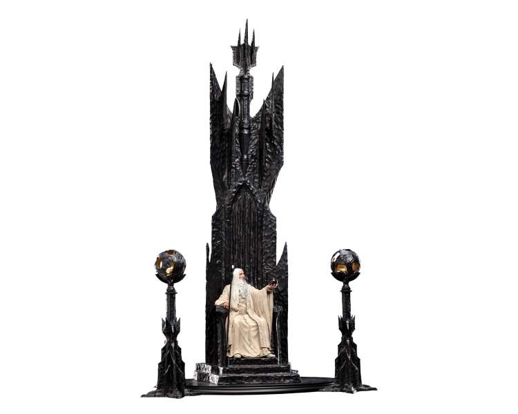 The Lord of the Rings - Saruman the White on Throne Statue