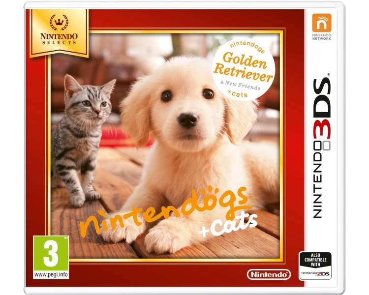 Nintendogs and Cats 3D: Golden Retriever (Select) Juego para Nintendo 3DS