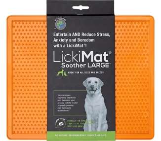 LICKI MAT - Dog Bowl Soother Xl Orange 30,5X25,5Cm - (645.5390)