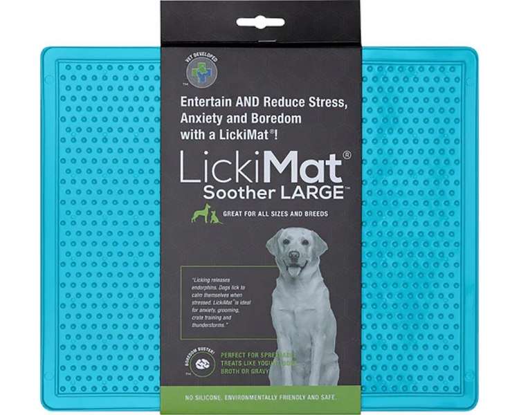 LICKI MAT - Dog Bowl Soother Xl Light Blue 30,5X25,5Cm - (645.5394)
