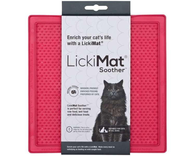 LICKI MAT - Cat Soother Pink 20X20Cm - (785.5342)
