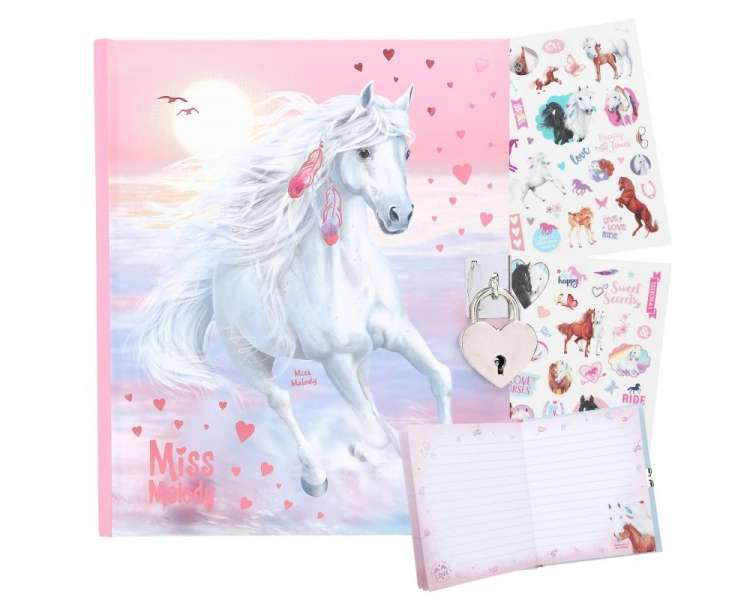 Miss Melody - Diary with white horses - (0412048)