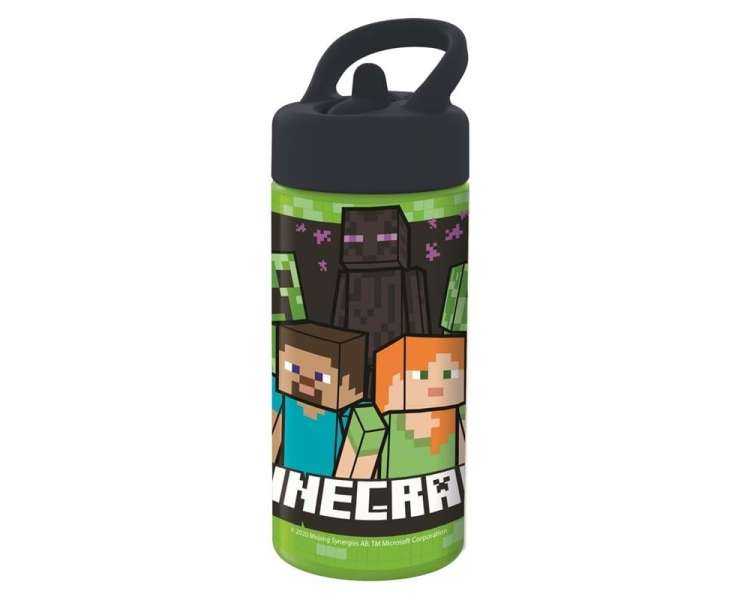 Euromic - Minecraft sipper water bottle, 410ml (088808718-40401)