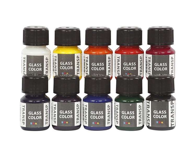 Color Del Vidrio, Transparente 10 X 35 Ml (31680)