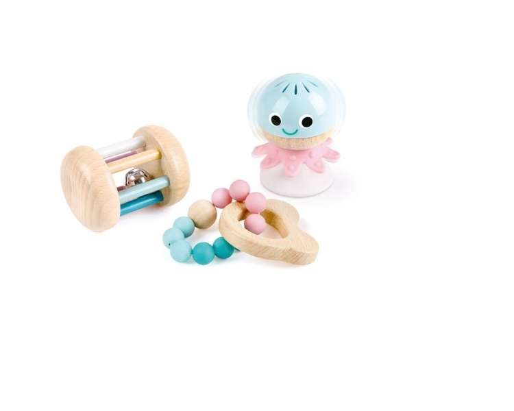 Hape - Set de regalo sensorial para bebés a niños pequeños (87-0106)