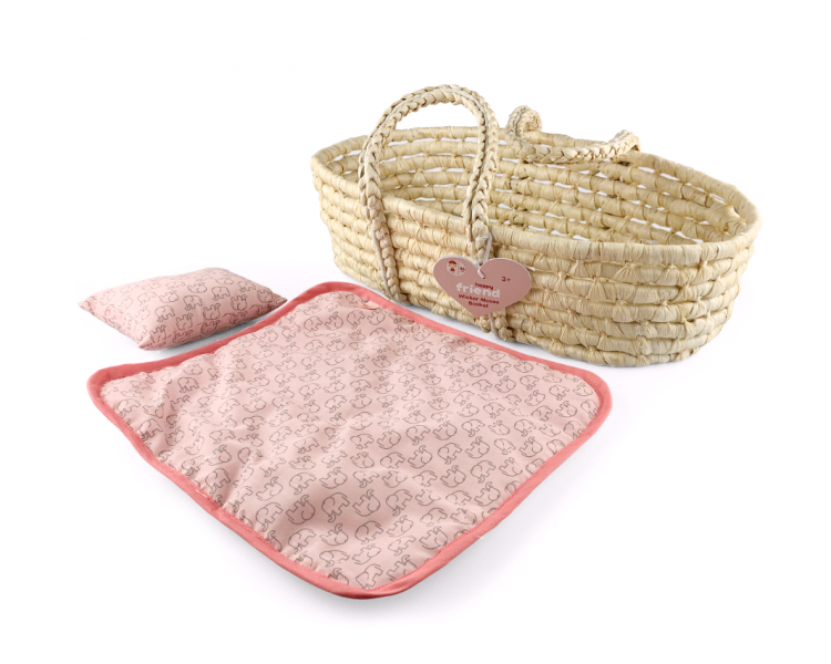 Happy Friend - Wicker Moses Basket (504318)