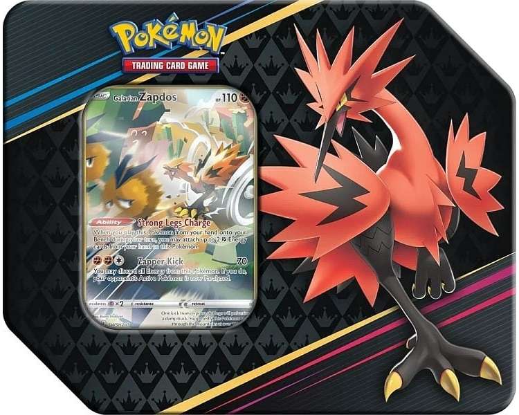 Pokémon - Crown Zenith Collector's Tin Box - Galarian Zapdos