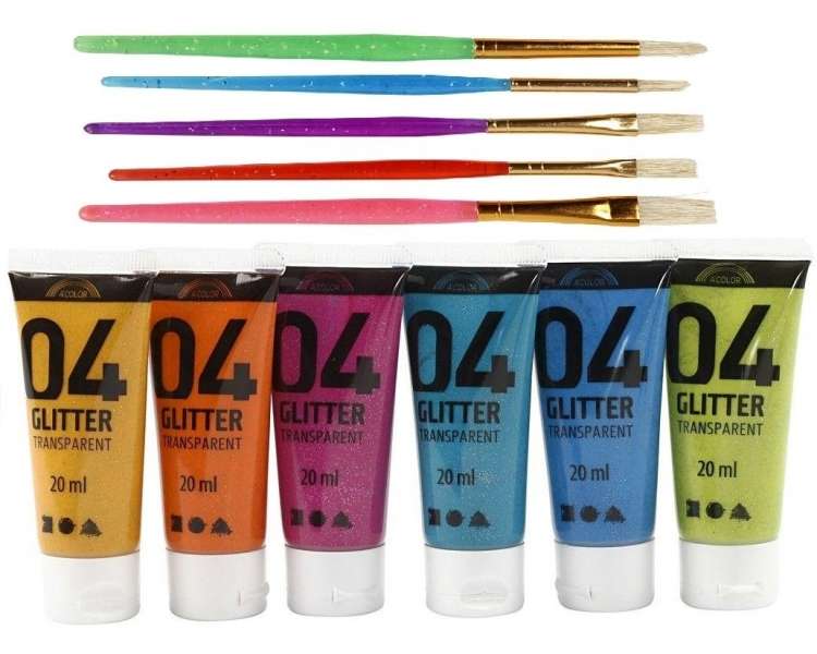 A-Color - Glitter Color and Kids Paint Brushes