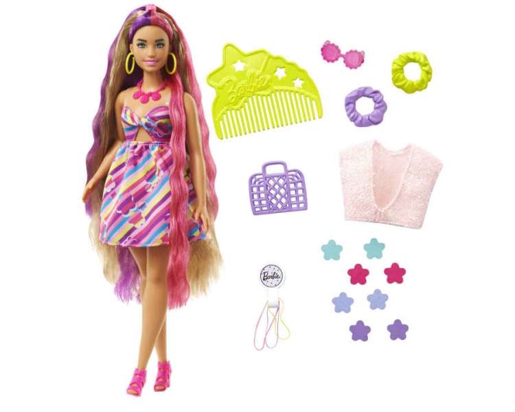 Barbie - Totally Hair - Flower-Themed Doll (HCM89)