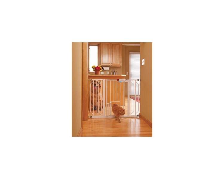 CARLSON -  Gate Xtra Wide Walk-thru With Door 77x74-112CM - (704.2040)