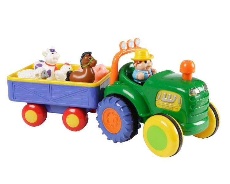 Feliz bebé - Tractor agrícola con remolque (502038)