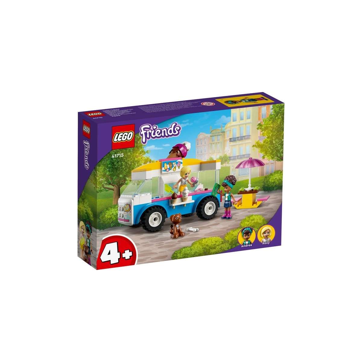 LEGO Friends Ice Cream Truck Juguete de construcción de juguete de  simulación para niños y niñas a partir de 4 años, con camioneta de juguete,  Andrea