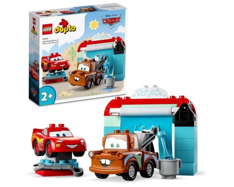 LEGO DUPLO, Diversión en el lavado de autos de Lightning McQueen y Mater (10996)