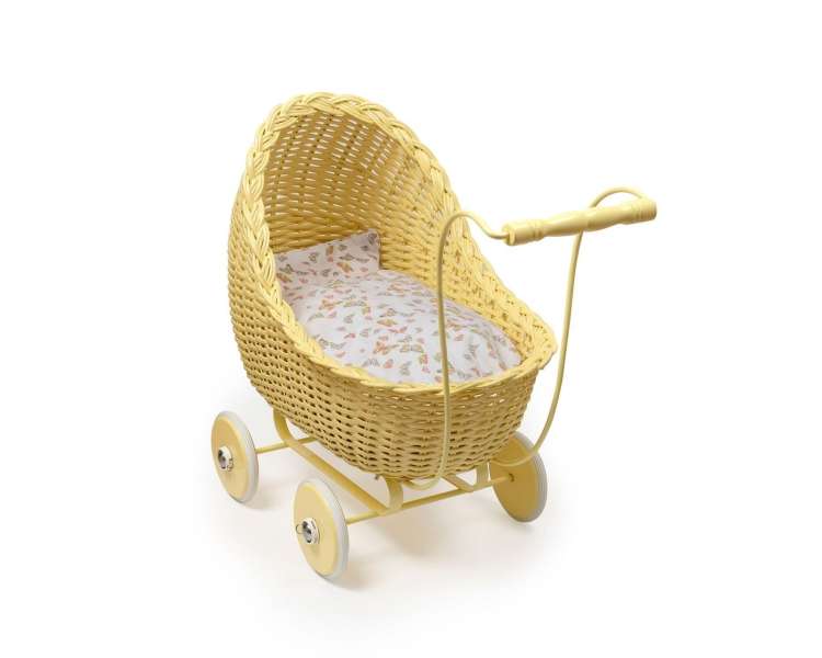 Smallstuff - Doll Stroller - Soft Yellow