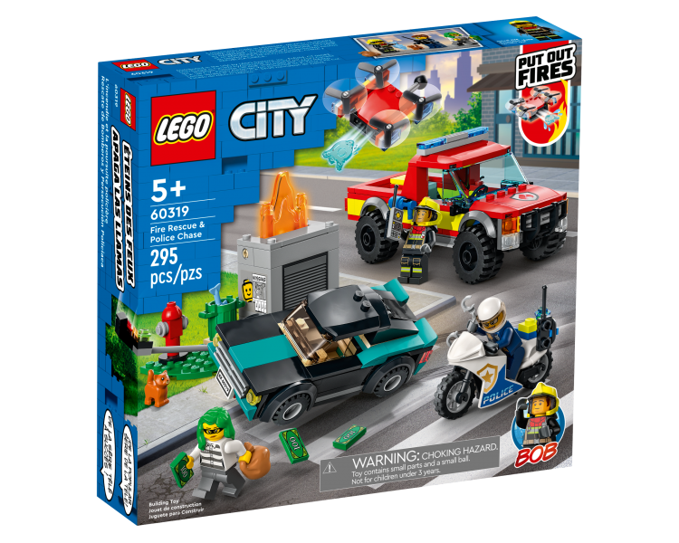 LEGO City, Lucha contra incendios y caza policial (60319)