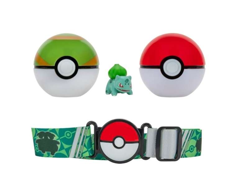 Pokemon - Clip N Go Poke Ball Belt Set Ass. - Bulbasaur (PKW2715)