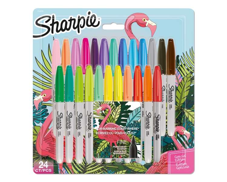 Sharpie - Permanent Markers - Fine Point Flamingo (2169766)