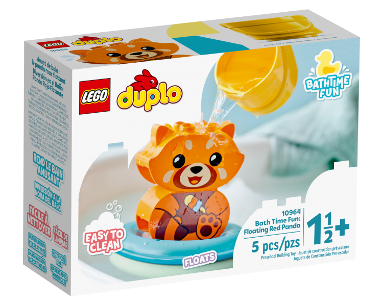 LEGO Duplo, Diversión en el baño, Panda Rojo Flotante (10964)