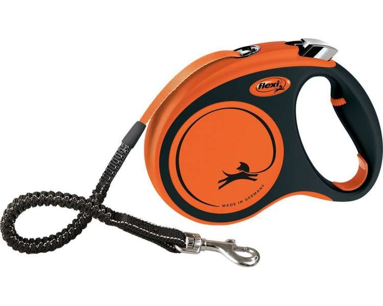 FLEXI - Leash Xtreme M Tape 5M Black/Orange Max 35Kg - (600.8402)