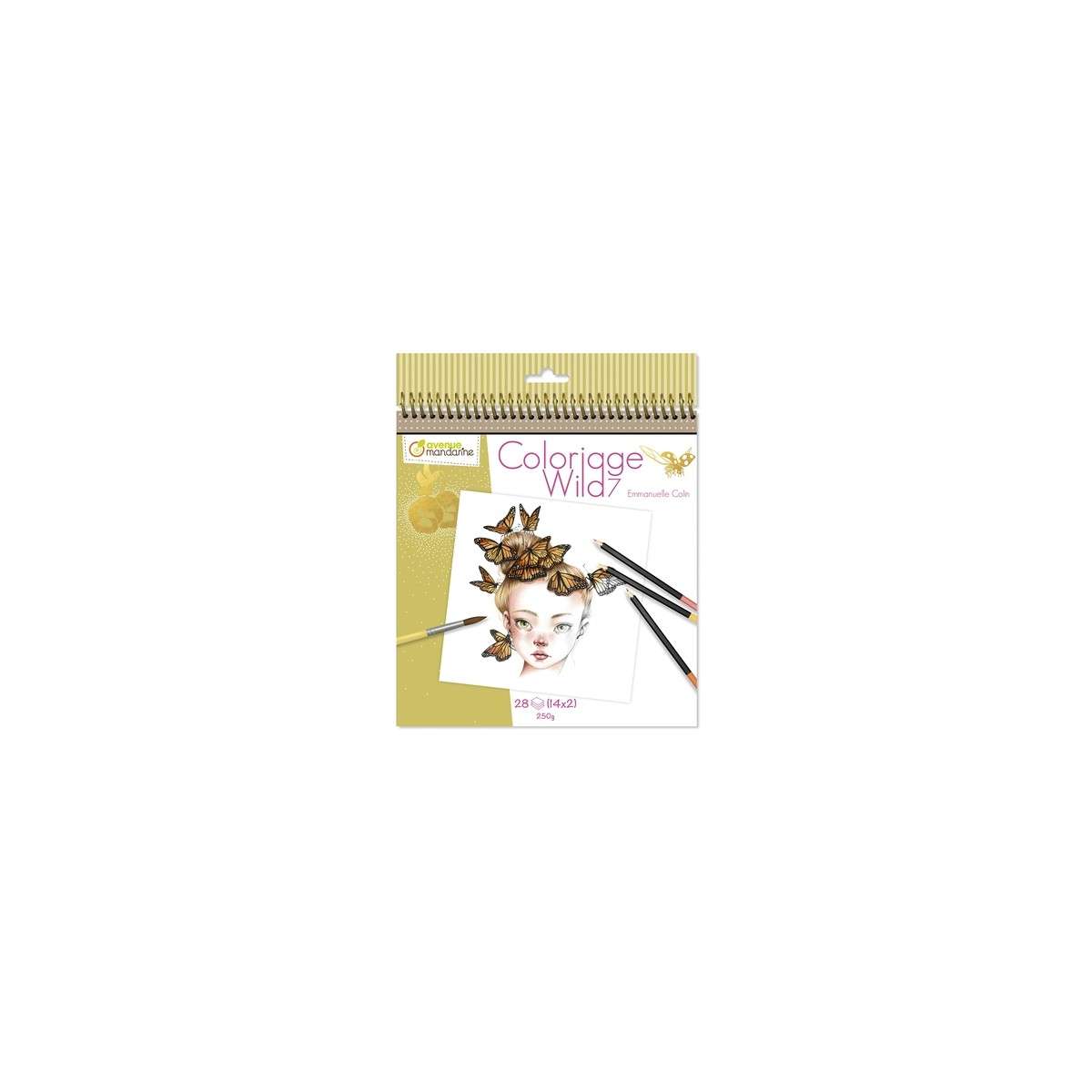 Cuaderno Coloriage Wild De Avenue Mandarine - Envío Gratis (Península)