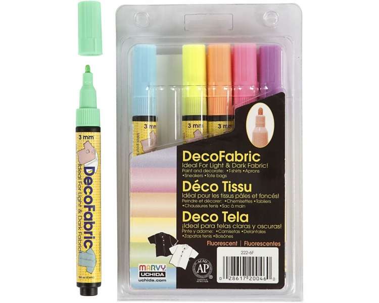 Deco - Textile Markers - Neon (25098)