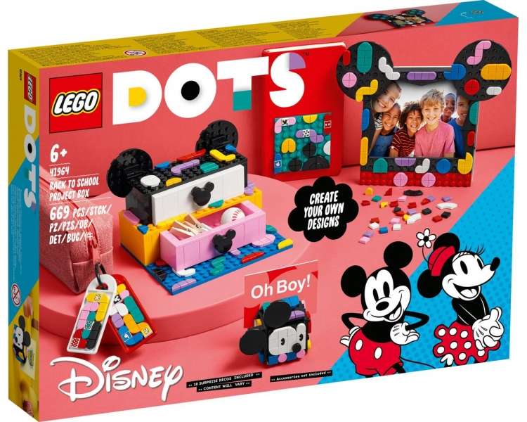 LEGO Dots, Mickey Mouse y Minnie Mouse de Regreso a Clases (41964)