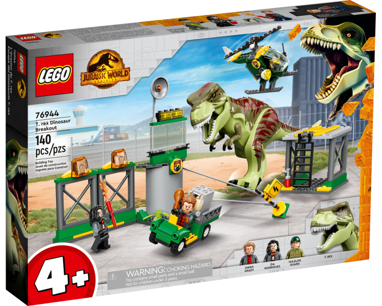 LEGO Jurassic World, T. rex en vuelo de dinosaurio (76944)