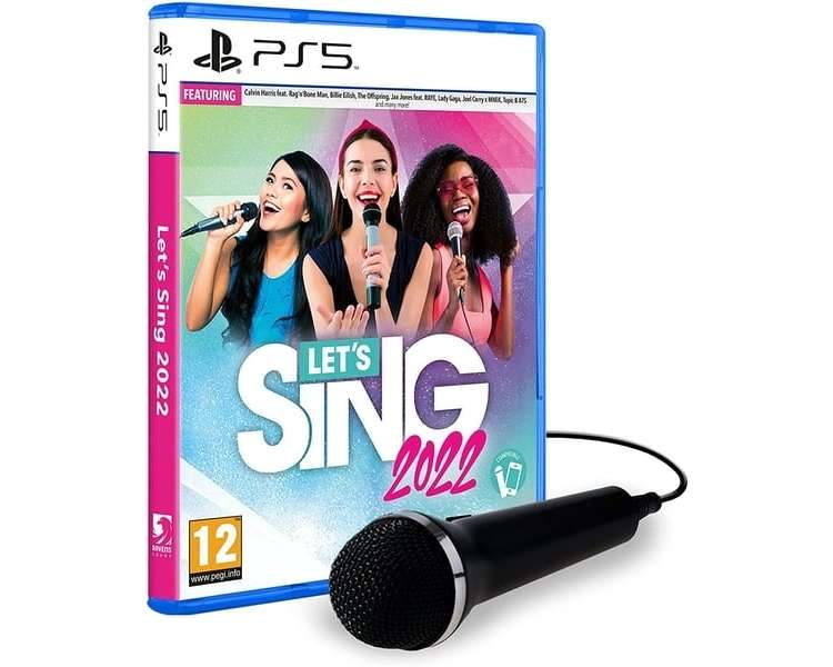 Let's Sing 2022, Single Mic Bundle Juego para Consola Sony PlayStation 5 PS5