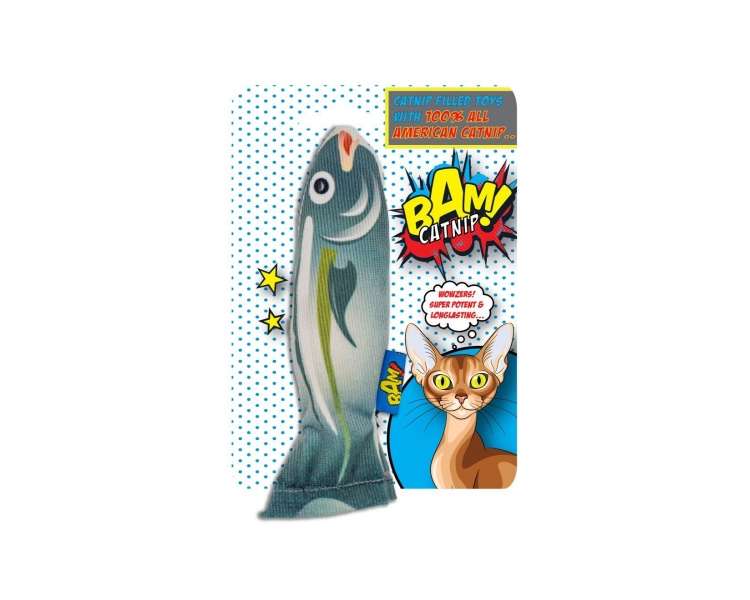 BAM! - Toy with Catnip - 16 cm - Fish - (503319005943)