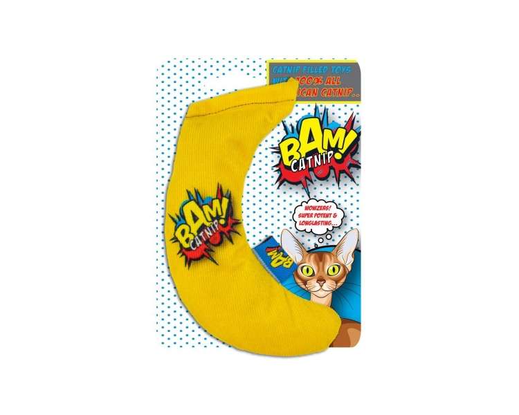 BAM! - Toy with Catnip - 16 cm - Banana - (503319002006)