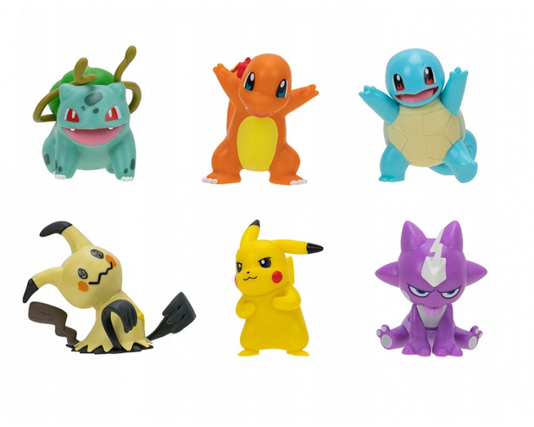 Pokémon - Paquete de 6 Figuras de Batalla (PKW2684)