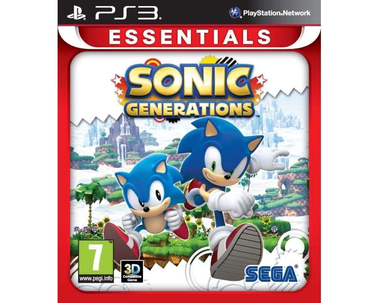Sonic Generations (Essentials) Juego para Consola Sony PlayStation 3 PS3