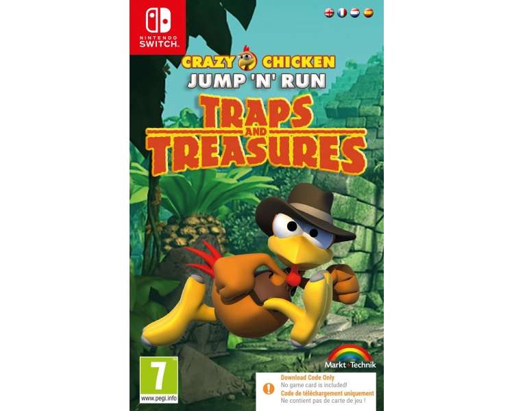 Crazy Chicken: Traps And Treasures (DIGITAL) Juego para Consola Nintendo Switch [ PAL ESPAÑA ]