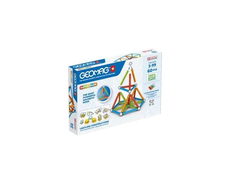 Geomag - Supercolor Paneler - Recycled - 60 stk. (384)