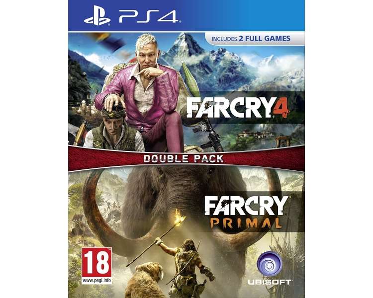 Far Cry Primal / Far Cry 4, Double Pack Juego para Consola Sony PlayStation 4 , PS4